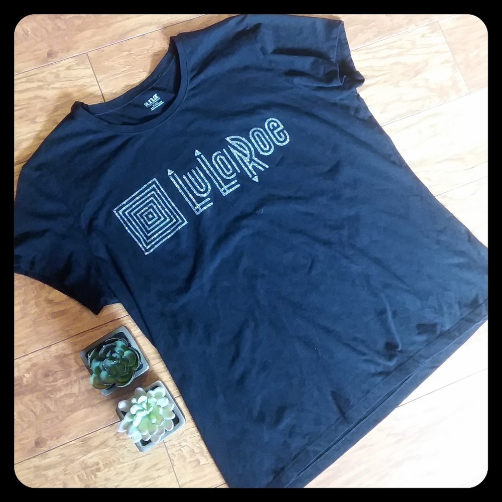 Lularoe Black Logo Glitter Shirt